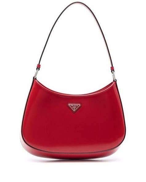 prada patent red bag|patent leather shoulder bag prada.